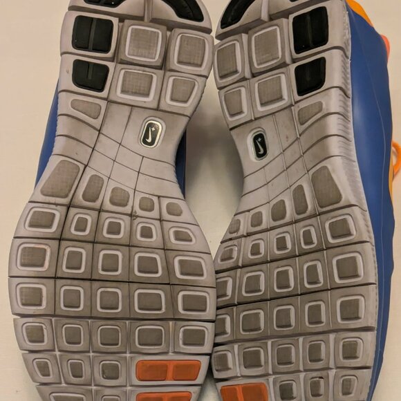 Nike Free 5.0 Womens 8.5 Training & Running Shoes Blue & Orange - Picture 11 of 13